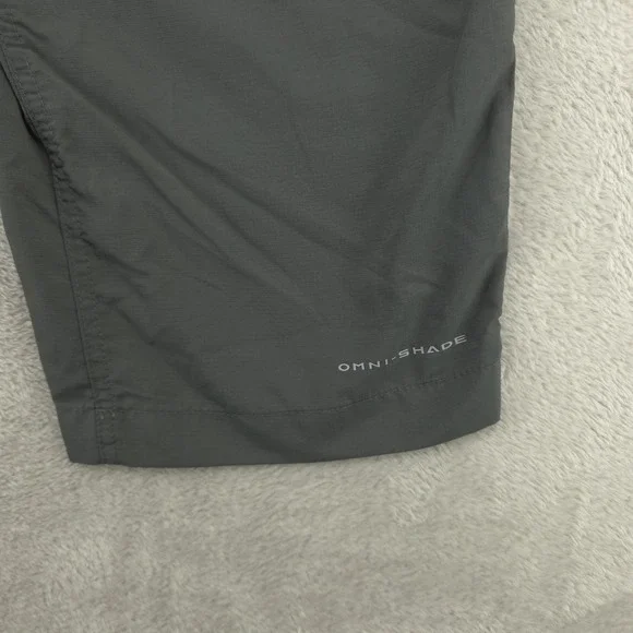 Columbia Omni Shade Pants Mens 40x28 Gray Convertible Cargo Hiking Zip Off - Picture 6 of 13